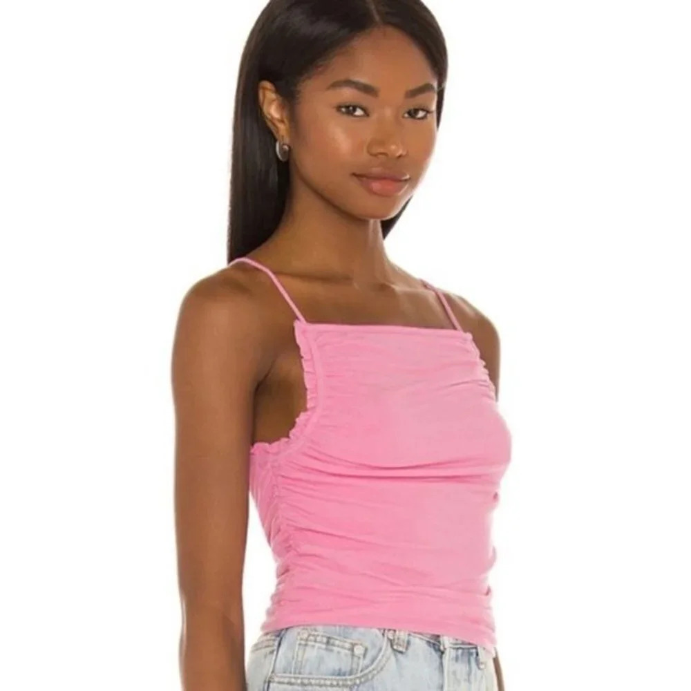 REVOLVE Superdown Jessa Ruched Tank in Pink Size XS‎